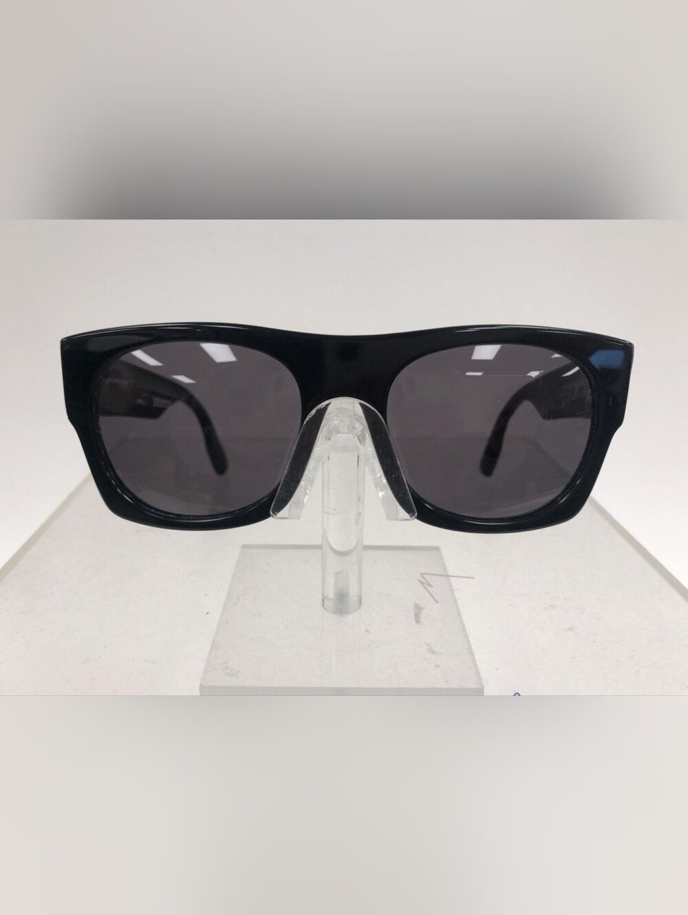 Alexander McQueen MCQ 0022/S Black Matte Floral Embossed Square Sunglasses - COA